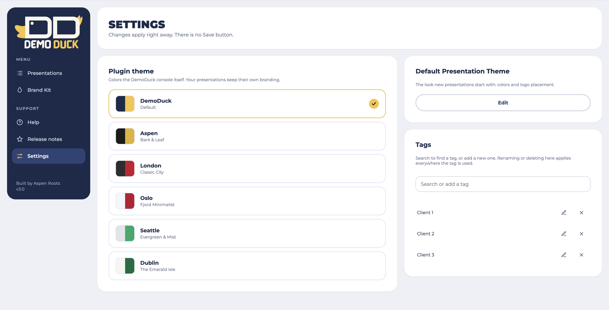 DemoDuck console theme DemoDuck